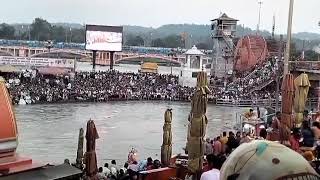 Ganga Aarti in Haridwar shorts [upl. by Atteynot]