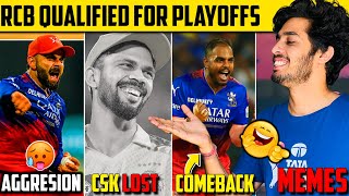 RCB NE CSK KO AUKAT DIKHA DI 🤪 Virat Kohli Aggression 🥵  RCB vs CSK  Rachin Ravindra 61 🔥 Dhoni [upl. by Ellicec]