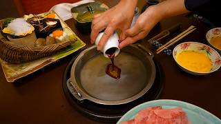 308 Luxury Sukiyaki Hotpot Course in Tokyo Japan [upl. by Azarcon]