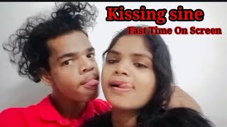 Today Night Kissing Sine On Screen Shot Part1  kissing romancevlog kissmeimirish [upl. by Ellessig]