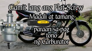 Paano mag tono ng carb  Simple way to TUNE MOTORCYCLE CARB [upl. by Mohamed]