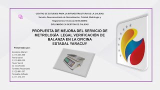 Propuesta de Mejora del servicio de Metrología [upl. by Raynold]