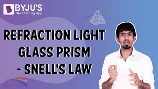 Refraction Light Glass Prism  Snells law [upl. by Eul126]