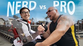 I built an Exoskeleton to challenge Pro Arm Wrestlers [upl. by Nessi85]