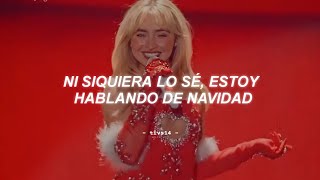 Sabrina Carpenter  Nonsense Christmas Live Performance  Sub Español [upl. by Jordan]