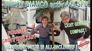 Fendt Bianco Activ 445 SFB 2024 nu met € 4199 extra korting FULL OPTIONS 2024  caravan review [upl. by Celie580]