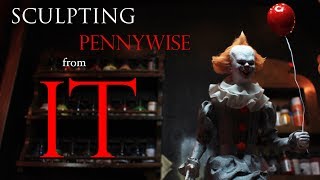 Sculpting Pennywise from IT  SuperSculpey [upl. by Chute]