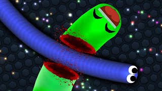 Slitherio 1 Hacker Snake vs 20920 Pro Snakes [upl. by Kryska]