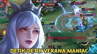 VEXANA MODE BANTAI SATU KALI COMBO AUTO MANIAC MOBILE LEGENDS [upl. by Eireva]