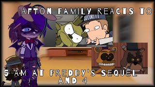 Afton Family Reacts To 5 AM at Freddys Sequel amp 4 GC FNaF Part 23 5K SPECIAL🎉🥳 [upl. by Yeslrahc924]