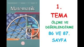 9 SINIF MATEMATİK DERS KİTABI MEB YAYINLARI 1TEMA ÖLÇME VE DEĞERLENDİRME 86 VE 87 SAYFA [upl. by Adnilahs]