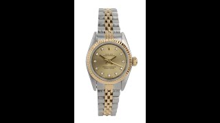 Rolex Oyster Perpetual Pre Owned Watch Ref 69173 [upl. by Aidiruy]