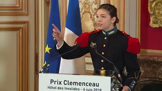 ConcoursEloquence  1er prix pour lélève officier Emma Zimmermann [upl. by Aufa]