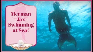 REAL Merman Sighting Merman Jax Swimming at Sea [upl. by Gabrielson400]