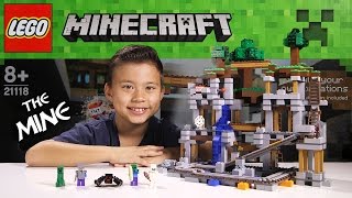 LEGO MINECRAFT  Set 21118 THE MINE  Unboxing Review TimeLapse Build [upl. by Giorgio]