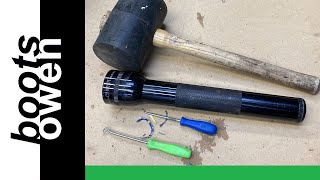 How I removed corroded leaked batteries from a Maglite torch [upl. by Otxis]