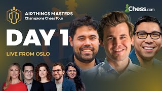 Airthings Masters 2023  Day 1  Champions Chess Tour [upl. by Gilboa]