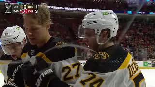 Hampus Lindholm Leaves Game After Hit From Andrei Svechnikov [upl. by Atiuqet393]