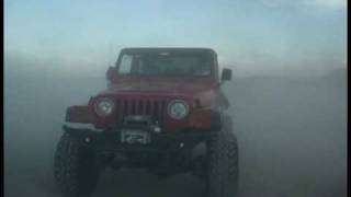 LS2 460HP V8 Jeep Wrangler TJ doing some donuts [upl. by Aiksas]