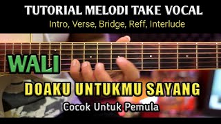 DOAKU UNTUKMU SAYANG  WALI BAND Tutorial Melodi  Intro Verse  Reff  Interlude [upl. by Krock]