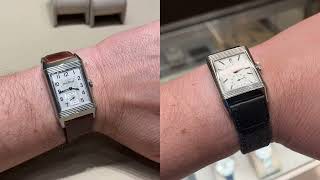 JaegerLeCoultre Reverso Tribute Small seconds white dial Q713842J vs Classic Q3858522 [upl. by Irat]