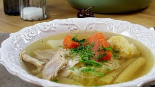 Hungarian Cold Remedy  Chicken Soup Csirkehúsleves [upl. by Arathorn672]