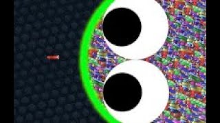 Slitherio Tiny Troll Snake vs 81930 Giant Hacker Snakes Epic Slitherio Gameplay [upl. by Sida846]