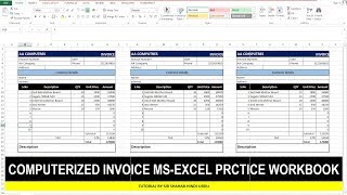 How To Make Computerized Invoice In MSExcel [upl. by Monroe]