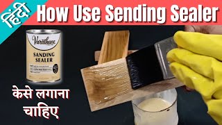 How to Use Sending Sealer  लकड़ी पर सिलर क्यों लगाते हैं  how to do sealer on wood  woodpolish [upl. by Guntar]