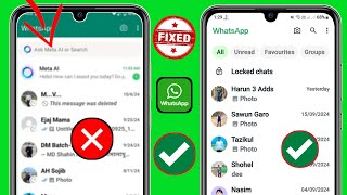 Comment supprimer Meta Ai sur WhatsApp  Supprimer Meta Ai dans WhatsApp [upl. by Franny]