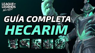 GUÍA COMPLETA Y AVANZADA DE HECARIM EN WILD RIFT HABILIDADES COMBOS BUILDS JUGABILIDAD Y MÁS [upl. by Keefer]