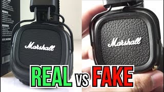 Fake vs Real Marshall Major 2 Bluetooth Headphones  Heres how to spot a Replica [upl. by Averat]