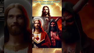 Jesus vs satan 2  jesus  devil  truth  motivation  cats  religiousfigure [upl. by Shepp784]