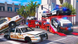 Upgrading Worst to Best Police Cars in GTA 5 RP [upl. by Bryner]