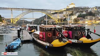 PORTO Portugal Estação de S Bento Aliados O Bolhão Rua Santa Catarina e Cais da Ribeira [upl. by Demmahum]