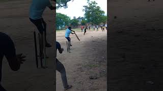 cricket batting using footwork stumper cricket shorts subscribe [upl. by Emia]