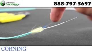 Corning 2 strand multimode fiber optic zip cable aqua OM3 10G [upl. by Achilles371]