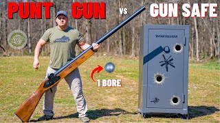 PUNT GUN vs Gun Safe The Biggest Shotgun EVER [upl. by Anik]