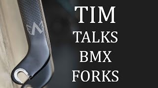 TIM TALKS BMX FORKS  BIKELAB [upl. by Eelyram]