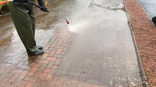 Huge Driveway Clean  Dunse Power Cleaning [upl. by Nylesoy]