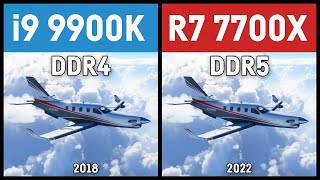 Intel Core i9 9900K vs AMD Ryzen 7 7700X  in 1080p and 1440p [upl. by Fabio386]