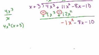 Dividing polynomials using long divisionPart 2 [upl. by Conrade379]