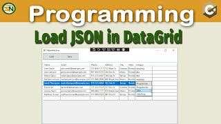 C Load JSON into Datagrid How to use Newtonsoft to Serialize and Deserialize Data [upl. by Thorvald]