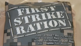 MRE Review First Strike Ration Menu 3 [upl. by Ynamad165]