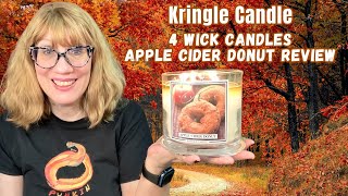 Kringle Candle New 4 Wick Candles Coming Tomorrow  Apple Cider Donut Review [upl. by Misak40]