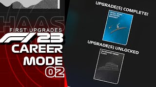 First UPGRADES To Our CAR  F1 23 Haas Driver Career Mode Part 2 [upl. by Haissi]