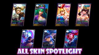 Mobile Legends Layla All Skin Spotlight [upl. by Frida]