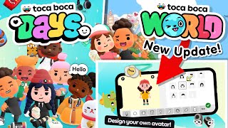 Toca Life World Update  Toca Boca Days NEW GAME Toca Boca [upl. by Nylrahc]