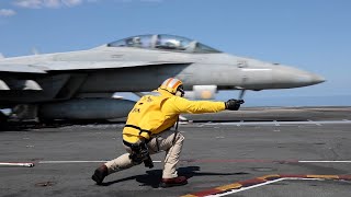 Flight Operations USS Gerald R Ford CVN 78 [upl. by Estele]