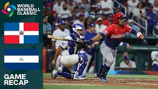 Dominican Republic vs Nicaragua  2023 World Baseball Classic [upl. by Eelrahs]